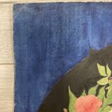 Watercolor with vintage fan