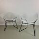 Two Diamond chairs by Harry Bertoia for Knoll mid-century 1970s.