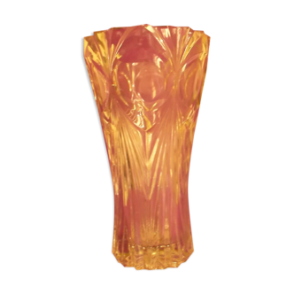 Vase verre taille