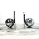 Heavy chrome metal bookends