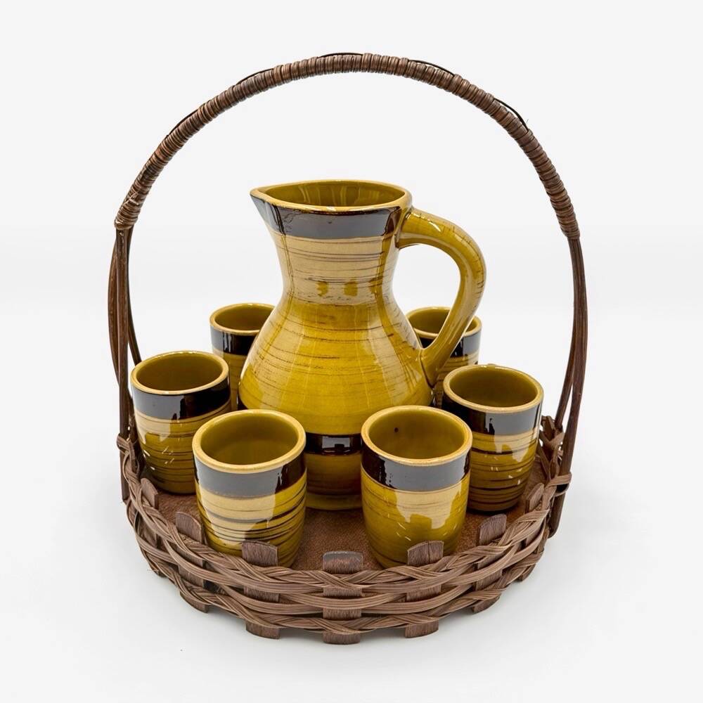 Ceramic enamelled orangeade service GK 1970s