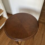 Louis XVI table / pedestal table in solid wood