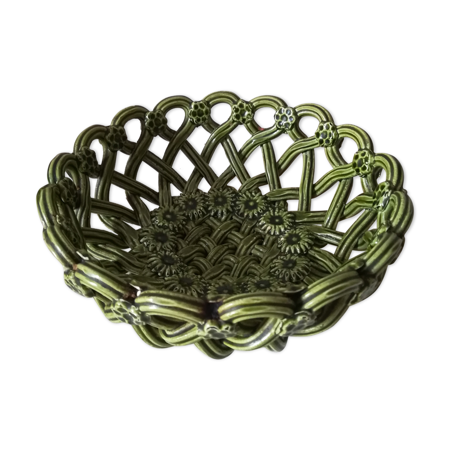 Braided ceramic cut