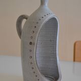 Ceramic stoneware candle holder from the 1970s.