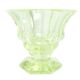Art Deco vase, uranium glass, Poland, 1930s