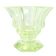 Art Deco vase, uranium glass, Poland, 1930s