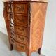 Chiffonnier Louis XV en bois et marbre