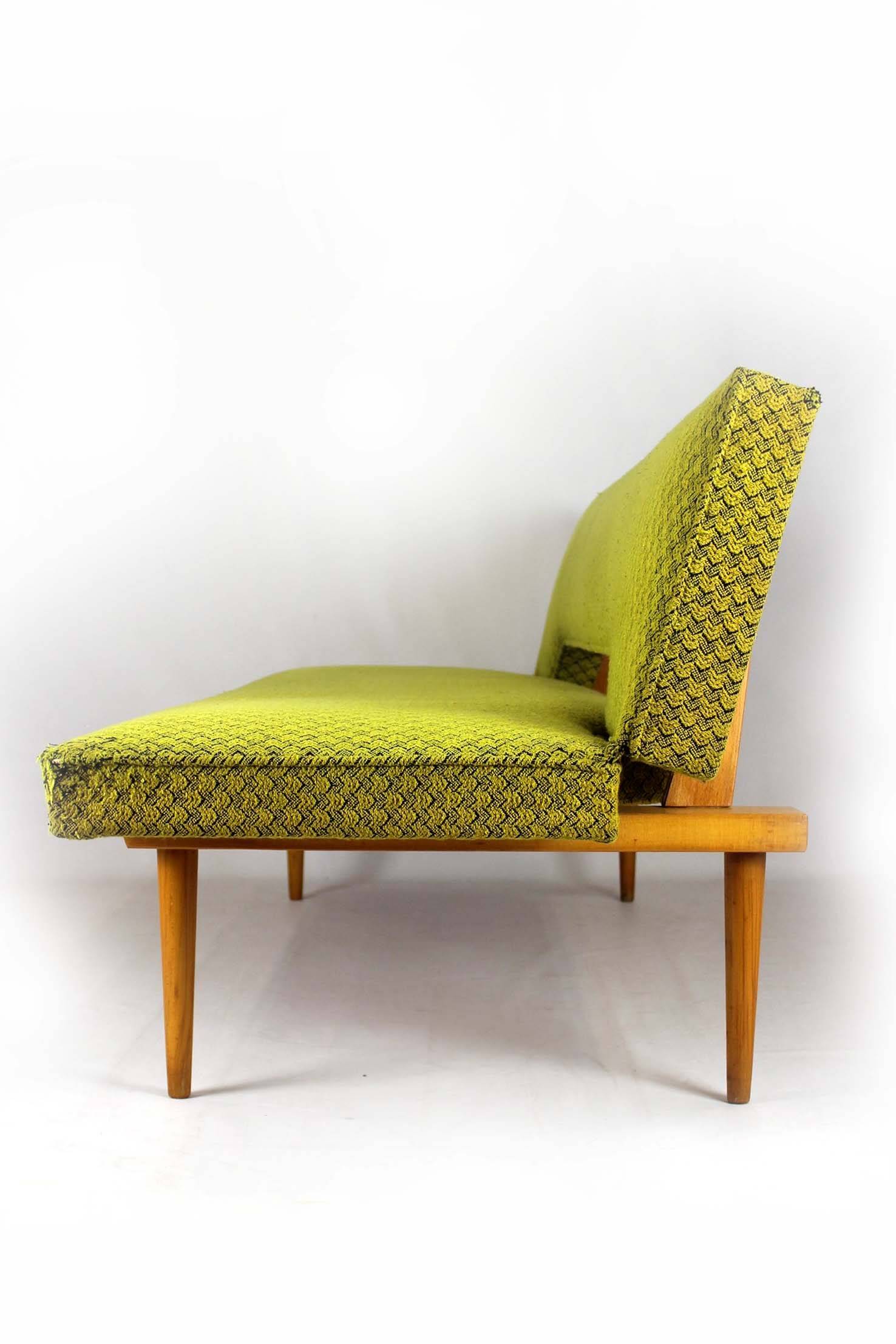 Sofa by Miroslav Navratil for Drevopodnik Brno, 1960s