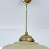 Art Deco Marble Glass Pendant Light