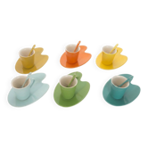 Coffee service Geneviève Lethu - Artist Palette model for 6 people
