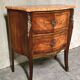 Louis XV style commode in rosewood marquetry, 20th century.