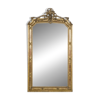 Neo-Classical Style Giltwood Rope and Tassel Motif Mirror