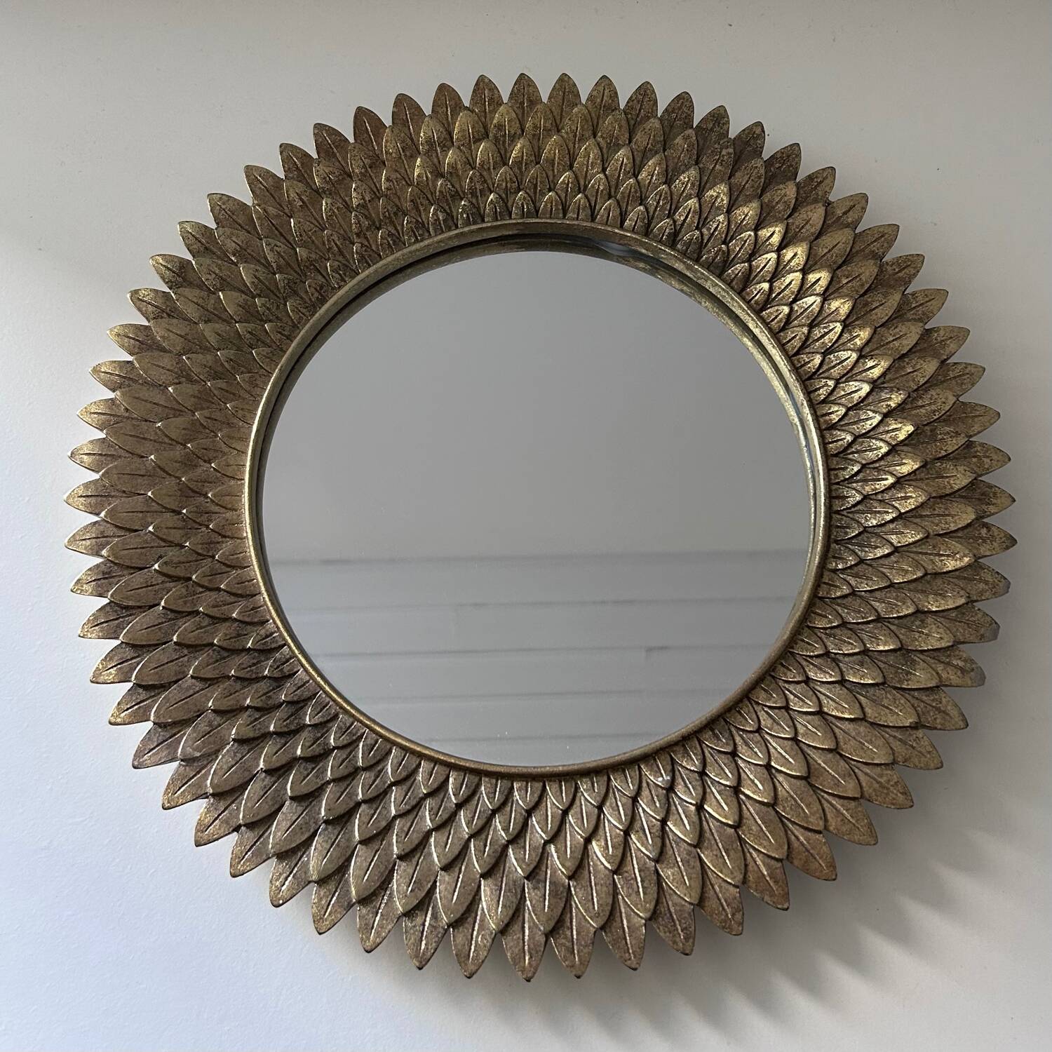 Golden sun mirror