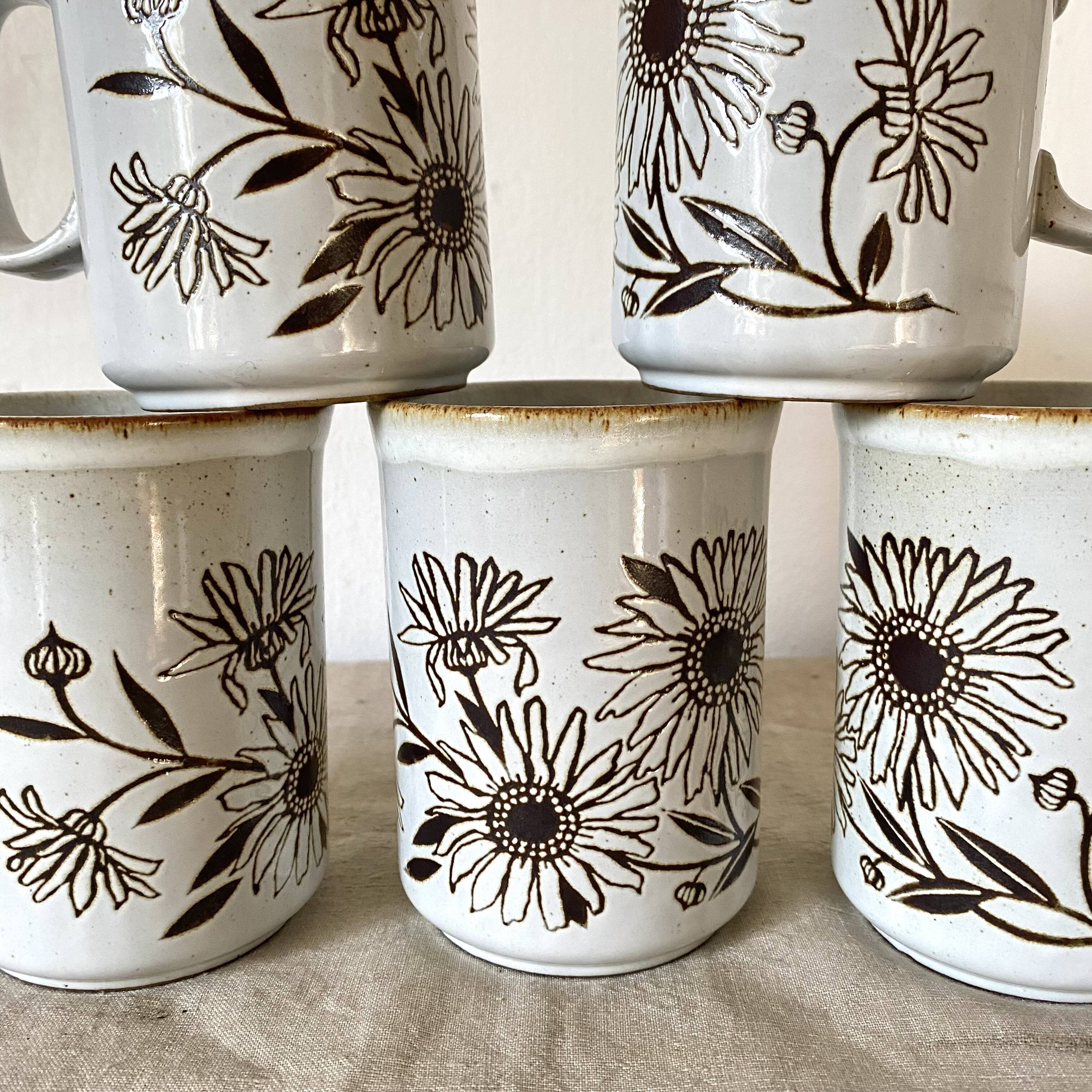 Duncon ceramics mugs, Made in Scotland, 70s