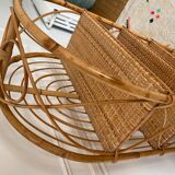 Vintage rattan shelf