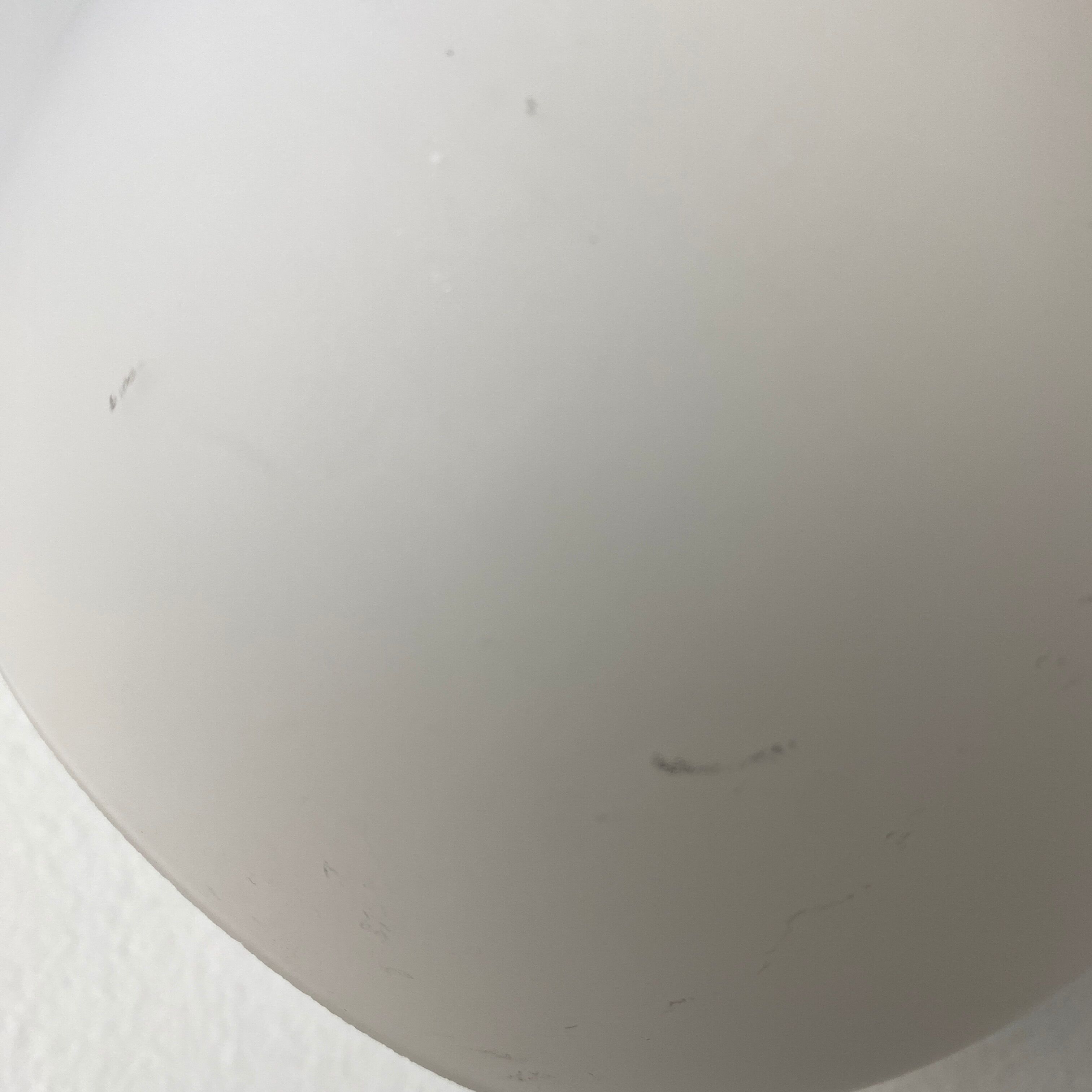 Pair of old pendant lamps in vintage opaline 14cm