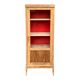 Armoire vitrée vintage bois brut 1950