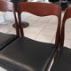 Set of 4 vintage Scandinavian teak chairs from the 1970s