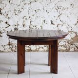 Extendable table and 5 chairs by Silvio Coppola, 1970.