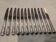 12 silver-plated dessert knives by Boulenger, Louis XV style, half-rich.