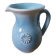 Terracotta pitcher signed Bernard and Geneviève Blanc, Poteries du Queyras