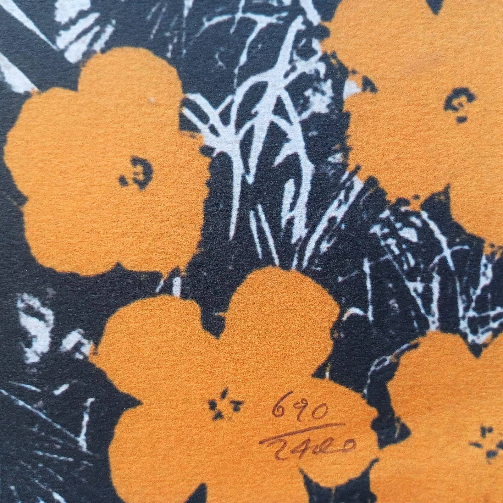 1986 Carnegie Museum of Art Andy Warhol Poppy Flowers Lithograph