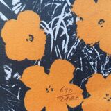 1986 Carnegie Museum of Art Andy Warhol Poppy Flowers Lithograph