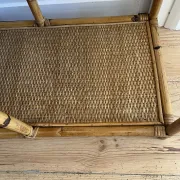 Étagère bambou et rotin vintage