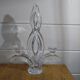 4 crystal lily candle holders from Vannes le Châtel.