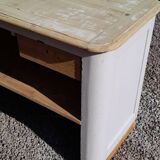 Grey painted fir counter