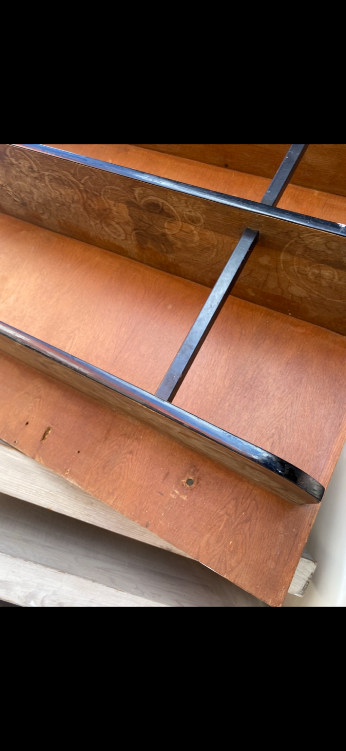 Wood and iron shelf