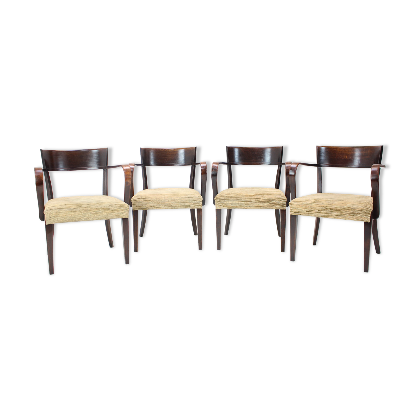 Chairs H-224 by Jindřich Halabala 1930s, Czechoslovakia