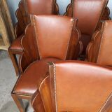 Suite of 6 chairs era art deco 1930