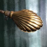 Golden vintage shell lamp