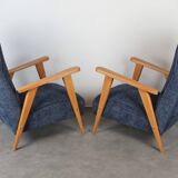Pair of vintage Scandinavian armchairs from the 1960s
