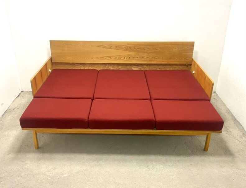 Daybed sofa bed Česky Nabytek, Vintage Czech 1960s