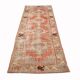Red & Cream Vintage Runner Rug, 86x265Cm