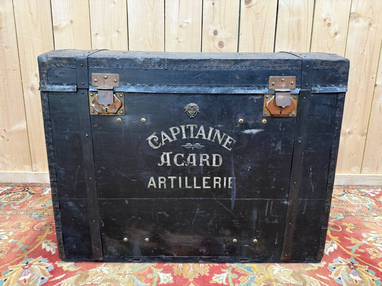 Military travel trunk – 19th century – Captain Acard Artillery – C