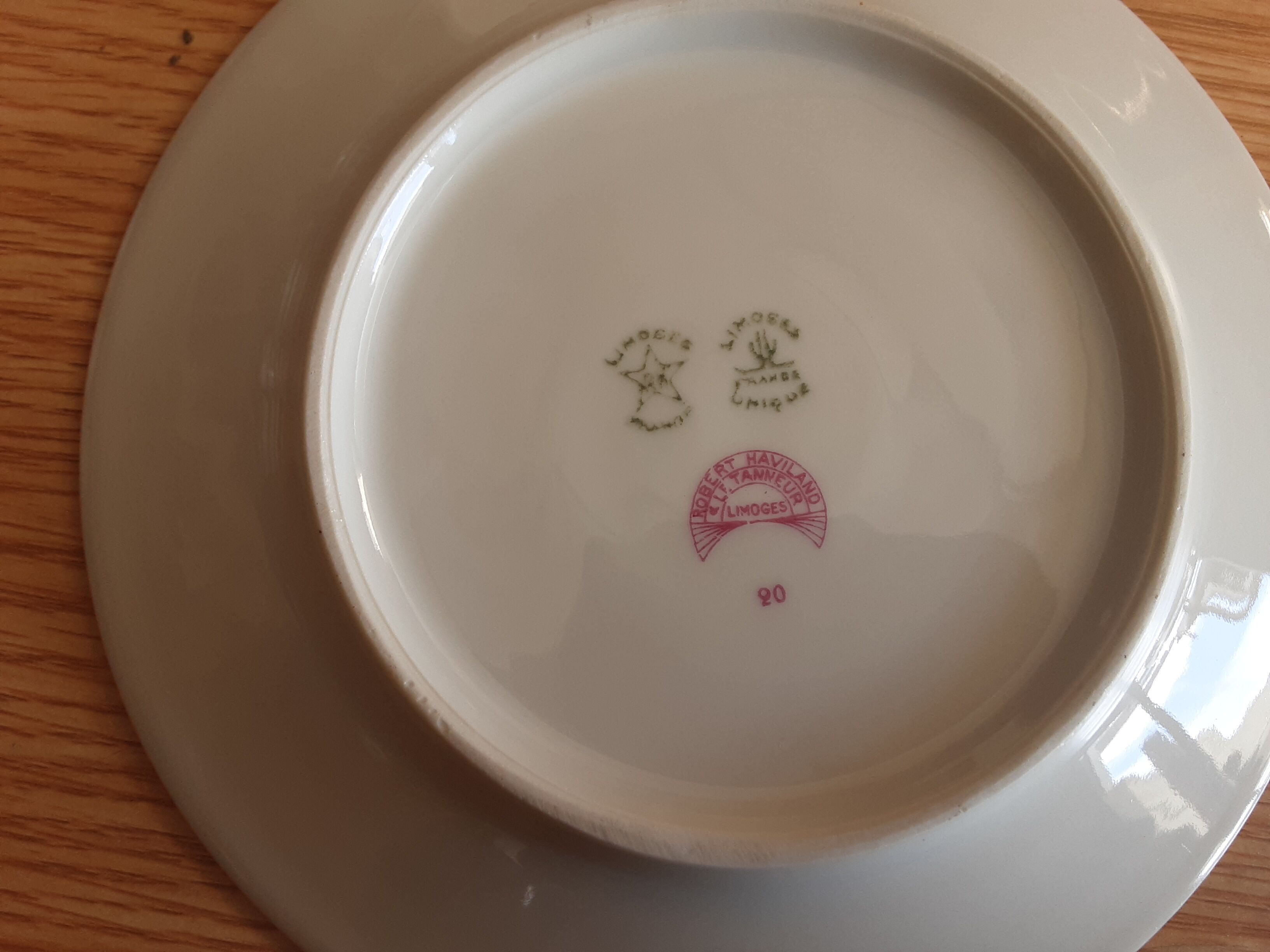 6 dessert plates porcelain from Limoges