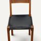 Chair S24 by Pierre Chapo – Solid elm and black leather – 1970