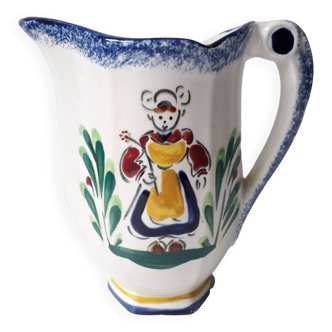 Breton earthenware pitcher from Dinard (13cm) A1