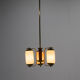 Art Deco Three-flamming Chandelier, 1940s