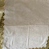 Nappe en lin monograme AL
