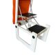 Tabouret d'appoint orange vintage / pouf / marchepied de cuisine