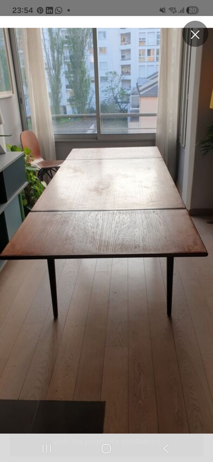 Vintage teak table by Willy Sigh