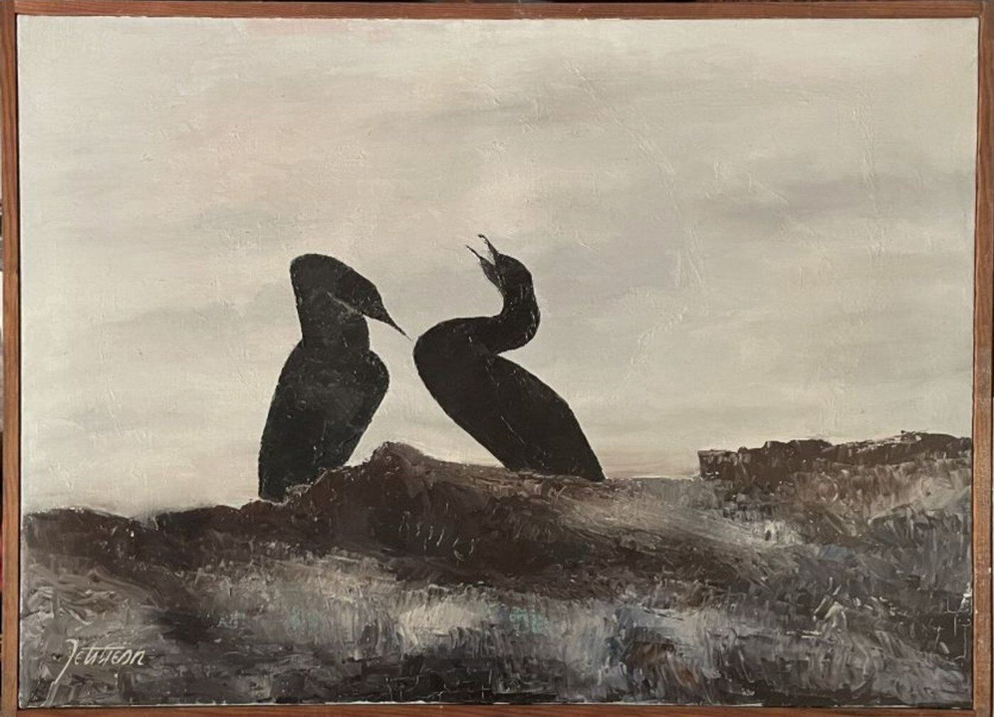 Painting les cormorans by petitjean