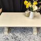 Oak solid wood coffee table entrance bench