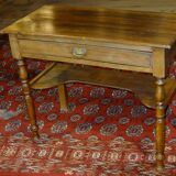 Bureau d'appoint avec un tiroir et étagère en hêtre 90 x 45 cm