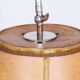 Restored Czech Bauhaus Floor Lamp, Nickel-Plated Steel, Parchment Shade, 1920s