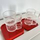 Vintage space age Set Espresso Cups, saucers and tray, Biesse, Italy, 70s